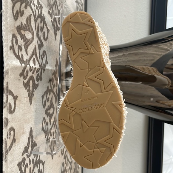 Jimmy Choo White Confetti Sandals - Picture 6 of 11